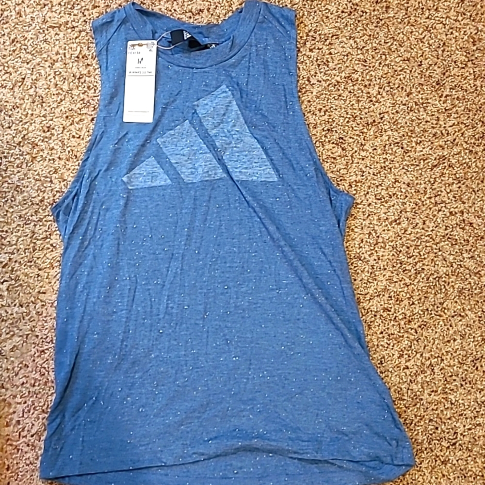 Blue Adidas  training tank top. Size M